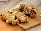 Brochettes poulet sauce peanut satay