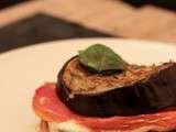 Millefeuille Aubergine, Tomate, Mozzarella