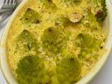 Gratin de chou romanesco et noisettes