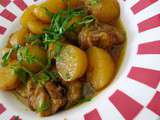 Tajine d'agneau au ras el hanout, et pommes de terre grenaille