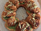 Couronne de choux pistache framboises comme un Paris-Brest