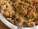 Crumble poireaux, courgettes et deux saumons