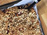 Granola d’automne au pommes, noix de pécan, cranberries et sirop d’érable