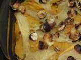 Gratin de butternut aux poires et aux noisettes