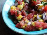 Pico de gallo avec de la mangue