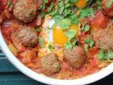 Tajine de boulettes aux oeufs