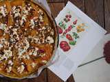 Tarte à la tomate-ananas, feta et basilic