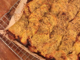 Tarte fine de pommes de terre, parmesan et herbes de Provence