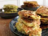 Trio de galettes : riz et courgettes, pancakes de carottes rôties, croquettes de poisson thaïes