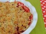 Crumble rhubarbe et fraises