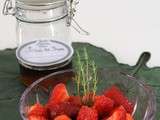 Fraises au sirop de thym