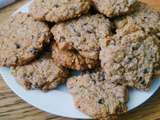 Cookies flocons d’avoine, chocolat au lait et pépites de chocolat