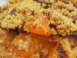 Crumble abricot noisette chocolat