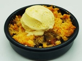 Crumble poire chocolat