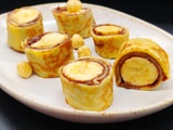 Makis de crêpes banane chocolat