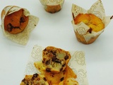 Muffins banane rhum chocolat