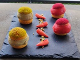 Profiteroles fraise pistache
