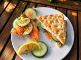 Sandwich suédois au saumon
