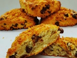 Scones noix de coco et pépites de chocolat