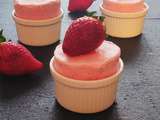 Soufflés glacés aux fraises