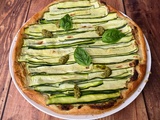 Tarte courgette ricotta pesto
