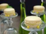 Macarons au citron jaune et au basilic