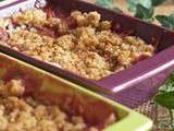 Crumble de prunes rouges