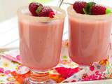 Smoothie framboises et peches