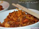 Wok de nouille au poulet |