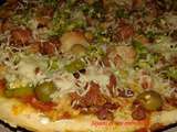 Pizza poulet au gros piment