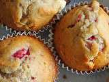 Muffins framboise et chocolat blanc