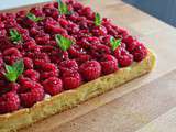 Tarte à la framboise façon Cyril Lignac