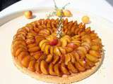 Tarte aux mirabelles et au thym