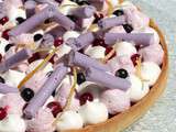 Tarte groseille cassis meringue craquante