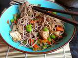 Nouilles Soba Poulet & Légumes au Wok