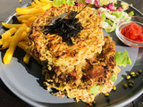 Ramen Burger au steak de Haricots Mungo