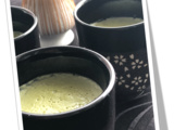 Autour du thé matcha - Petites crèmes matcha-coco {tellement douces et onctueuses}