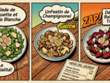 3 salades à la truffes blanche