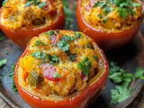 Courgettes et Poivrons Farcis au Curry