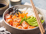 Poke bowl saumon avocat