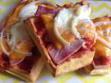 Gaufre jambon et mimolette