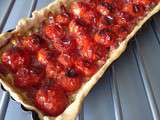 Tarte aux tomates cerises et au miel