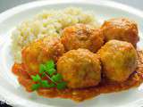 Boulettes de poulet à la sauce tomate