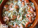 Gulas aux crevettes. Tapas espagnoles