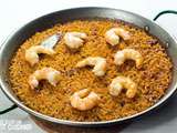 Paella aux crevettes