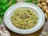 Risotto aux champignons de Paris et parmesan