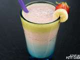 Smoothie yaourt banane et fraises