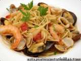 Spaghetti aux fruits de mer (spaghetti frutti di mare)