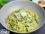 Spaghetti de courgettes au pesto à l’avocat