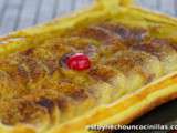 Tarte fine aux pommes et confiture d’abricot